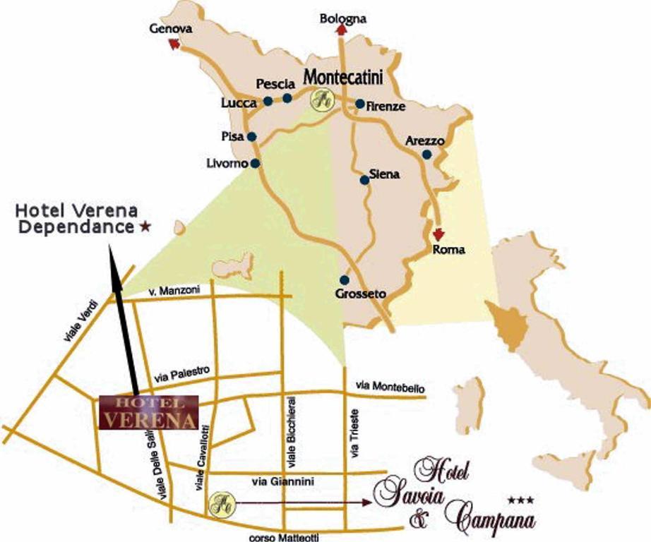 Verena Dependance Savoia & Campana Монтекатини-Терме Экстерьер фото